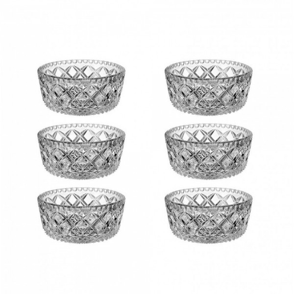 Кристални купички за ядки Bohemia Diamond 6 броя 