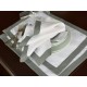 Луксозни подложки за хранене лен Style White/Grey