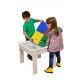 LEGO Детска маса със столчета за редене на конструктор TF6705