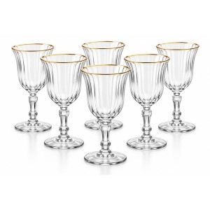 Луксозни чаши за бяло вино Splendid Gold Rim 240 мл