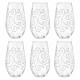 Чаши за вода Бохемия Viola Decor 350 мл