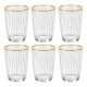 Чаши за вода Splendid Gold Rim 400 мл